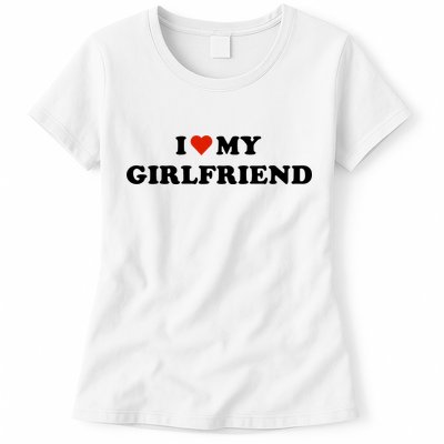 I Love My Gf Womens T-Shirt