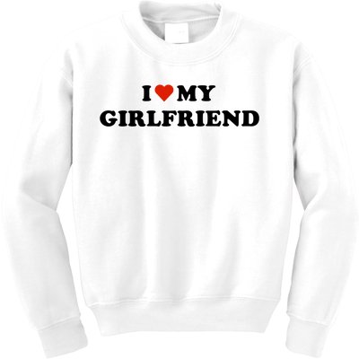 I Love My Gf Kids Sweatshirt