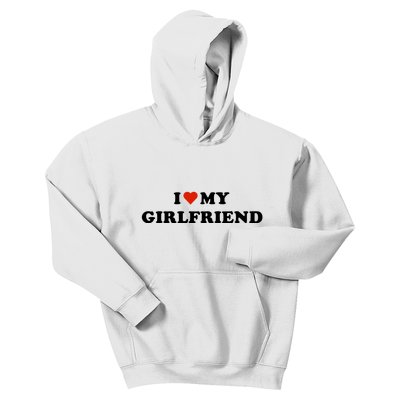 I Love My Gf Kids Hoodie