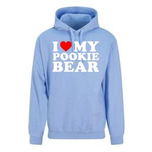 I Love My Pookie Bear ValentineS Day Unisex Surf Hoodie