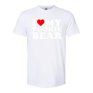 I Love My Pookie Bear ValentineS Day Softstyle CVC T-Shirt