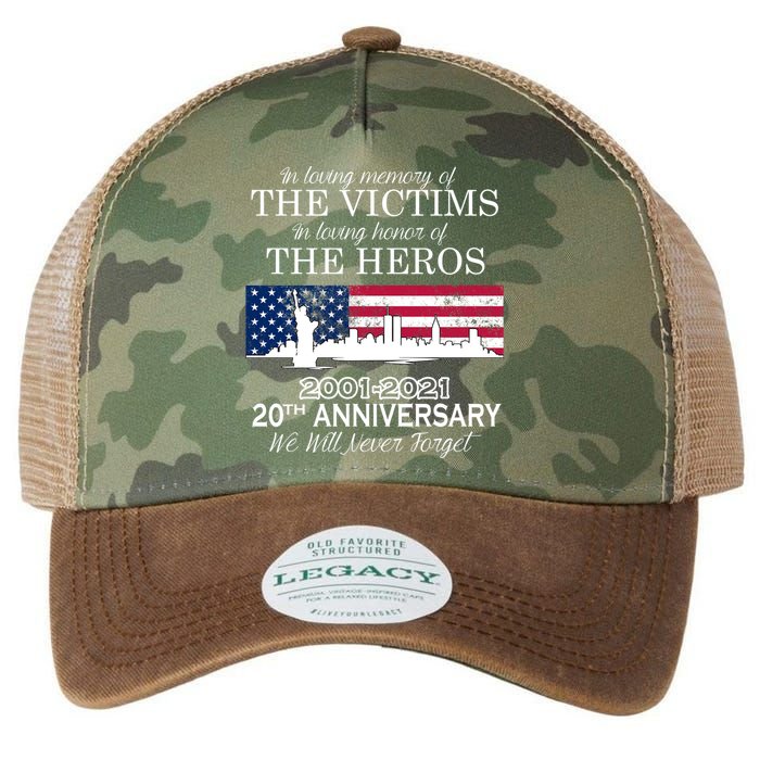 In Loving Memory Of The Victims Heroes 9/11 20th Anniversary Legacy Tie Dye Trucker Hat