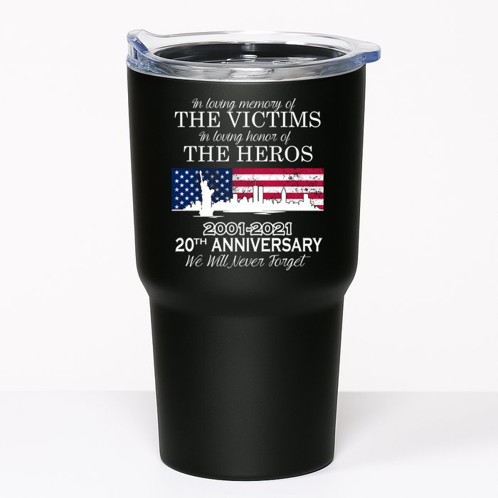 In Loving Memory Of The Victims Heroes 9/11 20th Anniversary Tumbler