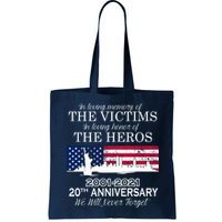 In Loving Memory Of The Victims Heroes 9/11 20th Anniversary Bag