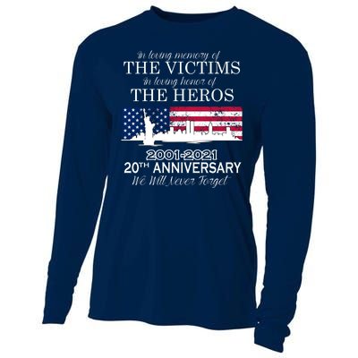 In Loving Memory Of The Victims Heroes 9/11 20th Anniversary Cooling Performance Long Sleeve Crew