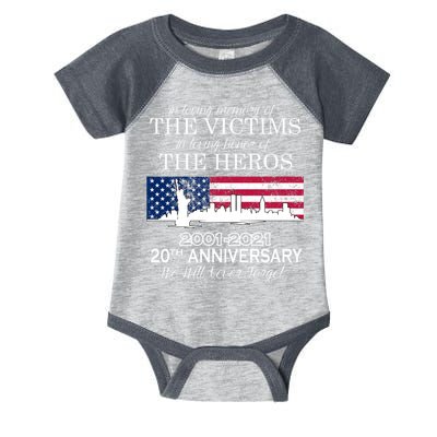 In Loving Memory Of The Victims Heroes 9/11 20th Anniversary Infant Baby Jersey Bodysuit
