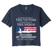 In Loving Memory Of The Victims Heroes 9/11 20th Anniversary Crop Top