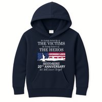 In Loving Memory Of The Victims Heroes 9/11 20th Anniversary Kids Hoodie