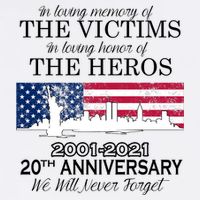 In Loving Memory Of The Victims Heroes 9/11 20th Anniversary Garment-Dyed Sweatshirt
