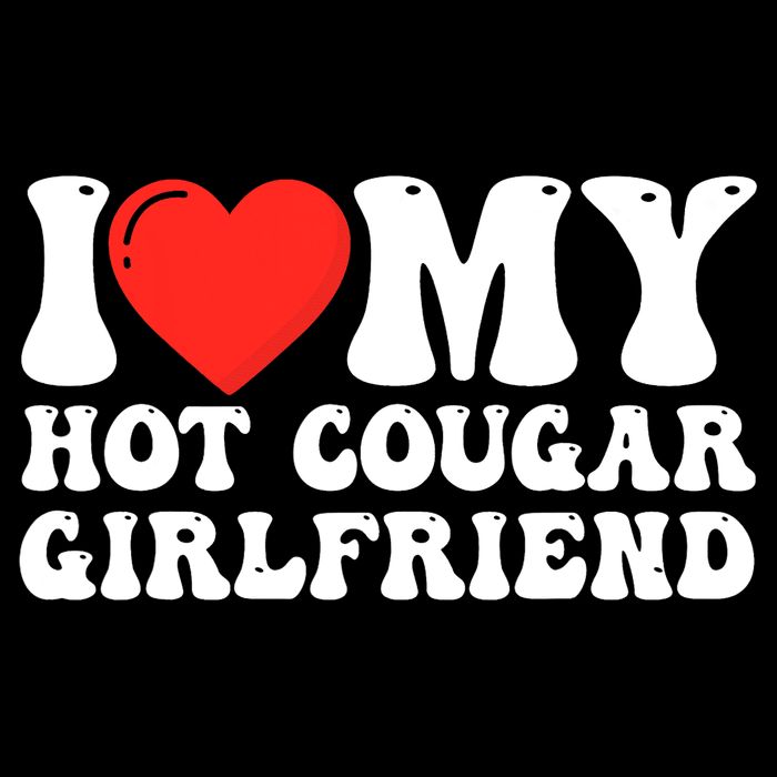 I Love My Hot Cougar Girlfriend I Heart My Hot Cougar Gf Tall T-Shirt