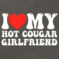 I Love My Hot Cougar Girlfriend I Heart My Hot Cougar Gf Cotton Canvas Backpack