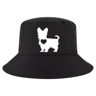 I Love My Yorkie Yorkshire Terrier Gift With Love Heart Cool Comfort Performance Bucket Hat