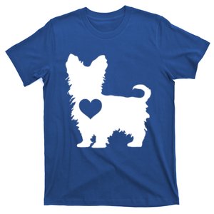 I Love My Yorkie Yorkshire Terrier Gift With Love Heart T-Shirt