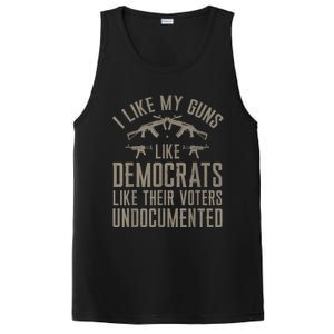 I Like My Guns Like Democrats Like Their Voters Undocumented PosiCharge Competitor Tank