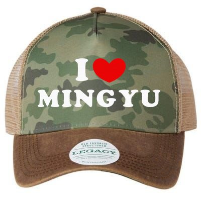 I Love Mingyu I Heart Mingyu Legacy Tie Dye Trucker Hat