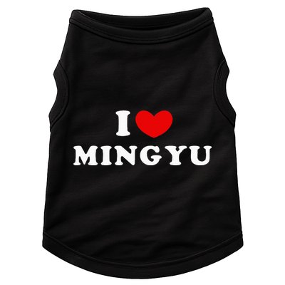 I Love Mingyu I Heart Mingyu Doggie Tank