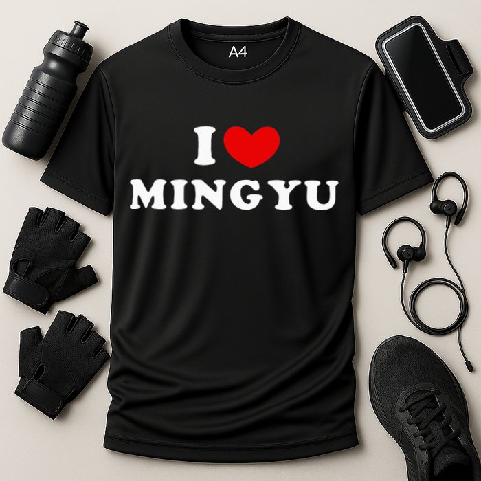 I Love Mingyu I Heart Mingyu Cooling Performance Crew T-Shirt