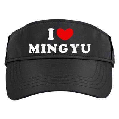 I Love Mingyu I Heart Mingyu Adult Drive Performance Visor
