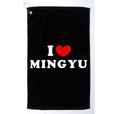 I Love Mingyu I Heart Mingyu Golf Towel