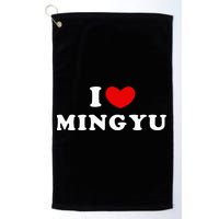 I Love Mingyu I Heart Mingyu Golf Towel