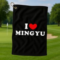 I Love Mingyu I Heart Mingyu Golf Towel