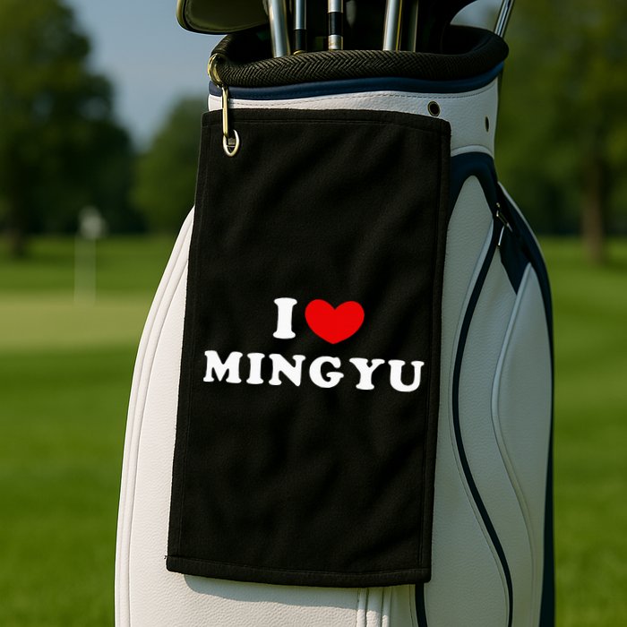 I Love Mingyu I Heart Mingyu Golf Towel