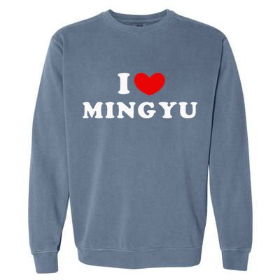 I Love Mingyu I Heart Mingyu Garment-Dyed Sweatshirt