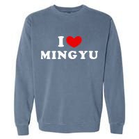 I Love Mingyu I Heart Mingyu Garment-Dyed Sweatshirt