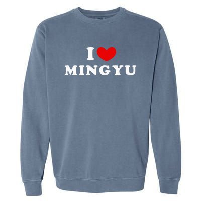 I Love Mingyu I Heart Mingyu Garment-Dyed Sweatshirt