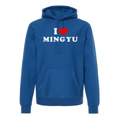 I Love Mingyu I Heart Mingyu Premium Hoodie