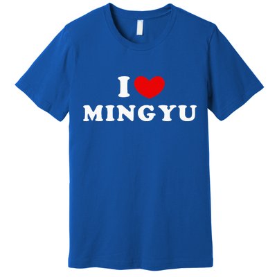 I Love Mingyu I Heart Mingyu Premium T-Shirt