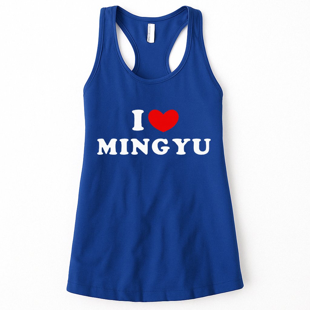I Love Mingyu I Heart Mingyu Womens Tank Top