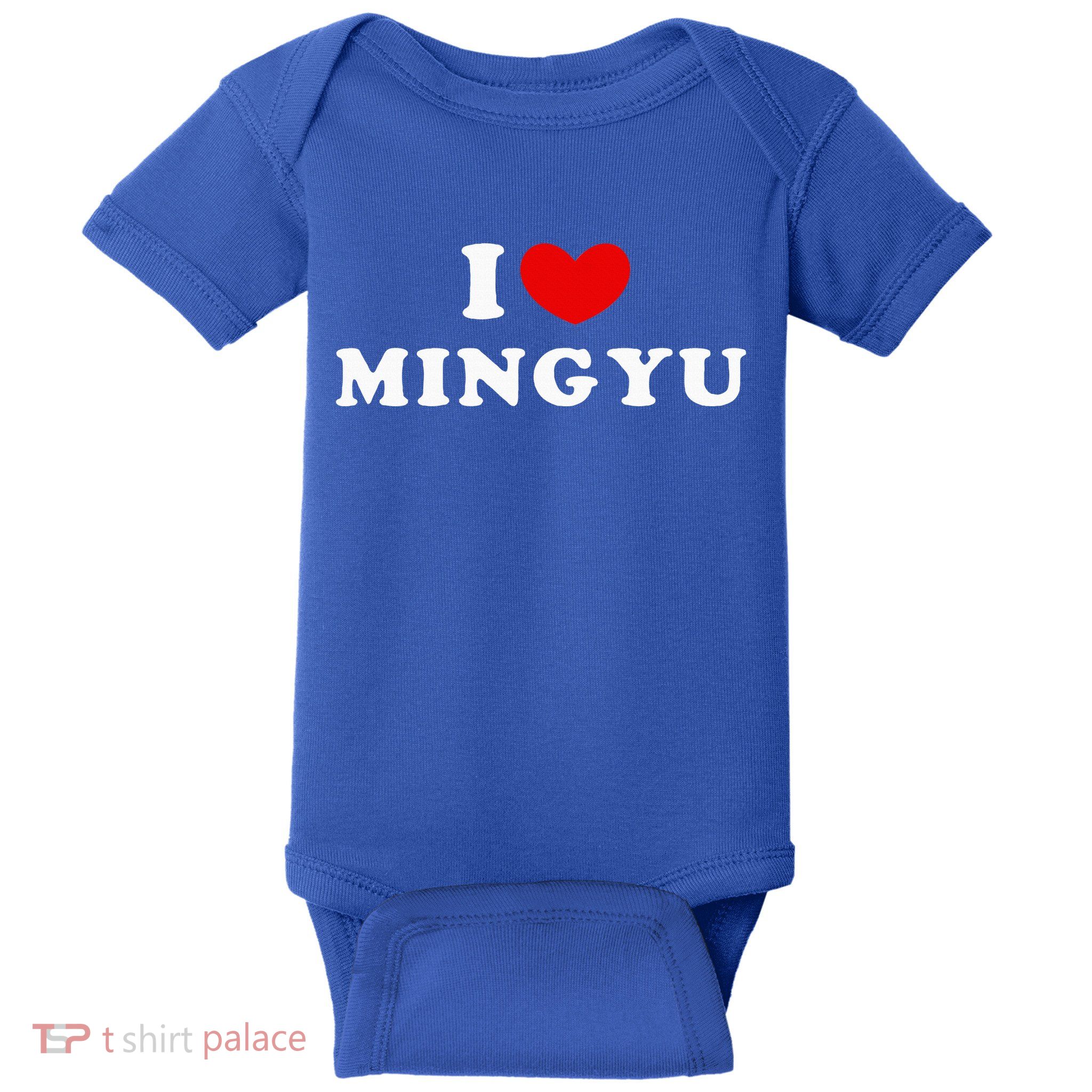 I Love Mingyu I Heart Mingyu Baby Bodysuit