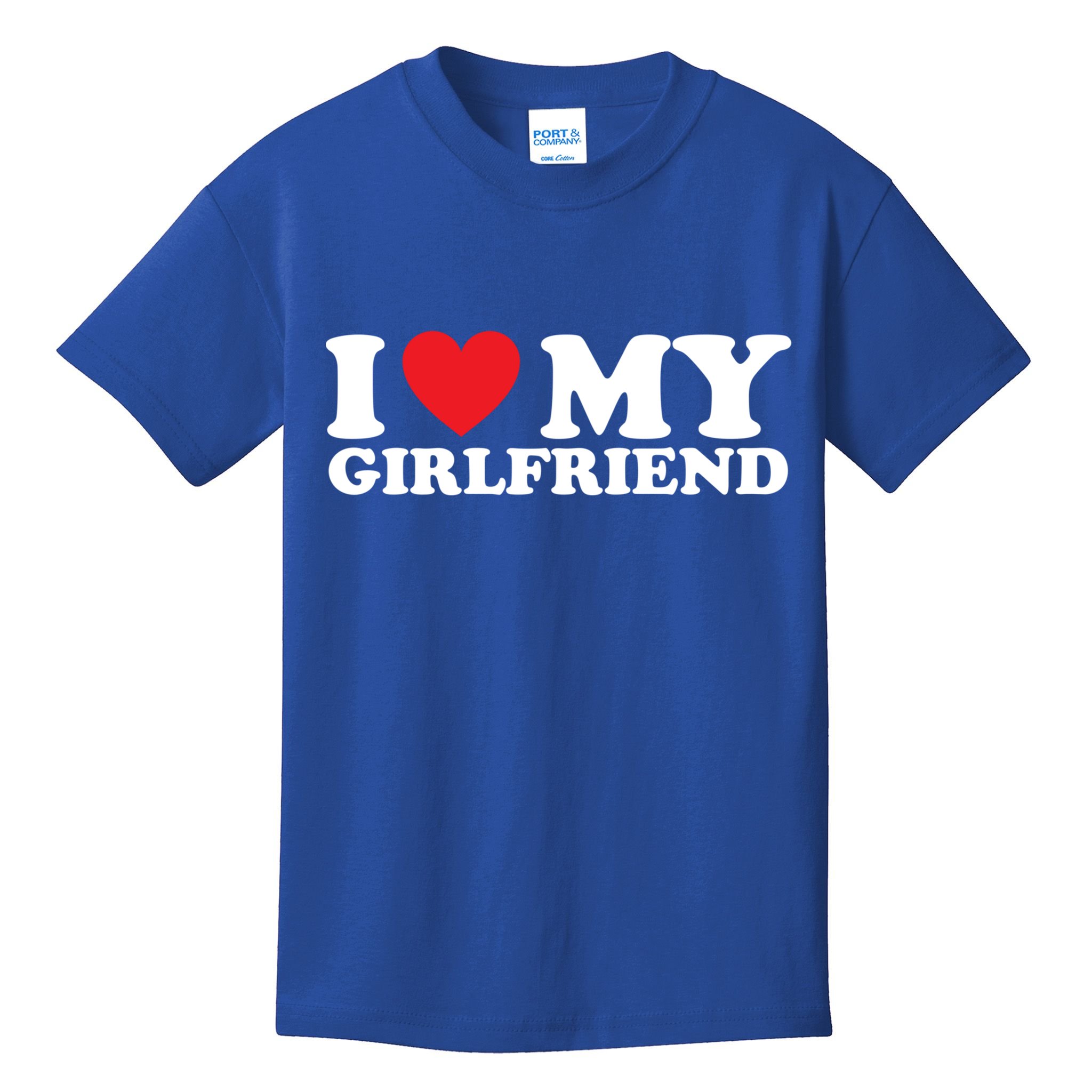 I Love My Girlfriend I Heart My Girlfriend Gift Kids T-Shirt