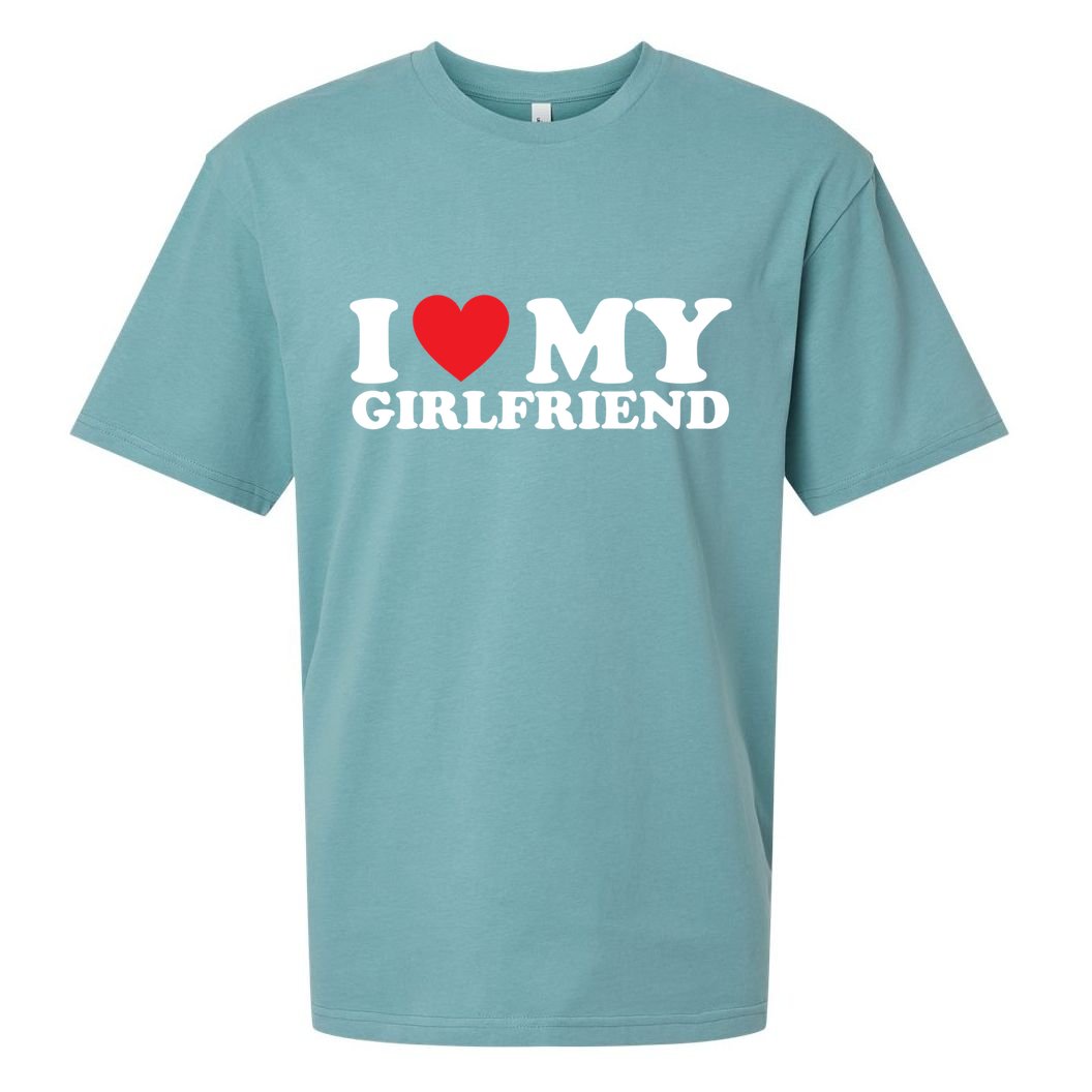 I Love My Girlfriend I Heart My Girlfriend Gift Sueded Cloud Jersey T-Shirt