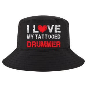 I Love My Tattooed Drummer Musician Dating Spouse Funny Gift Cool Comfort Performance Bucket Hat