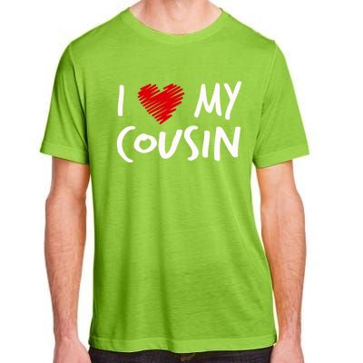 I Love My Cousin Valentines Outfit Matching Family Gift Adult ChromaSoft Performance T-Shirt