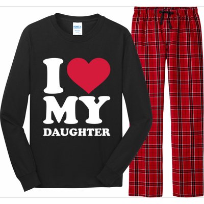 I Love My Daughter Great Gift Long Sleeve Pajama Set