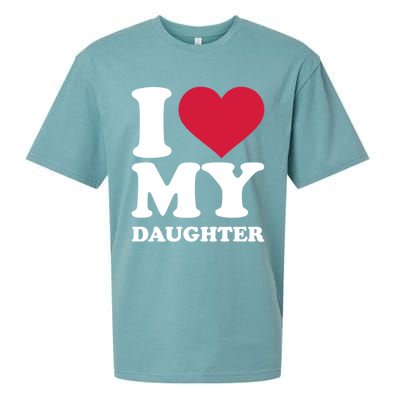 I Love My Daughter Great Gift Sueded Cloud Jersey T-Shirt