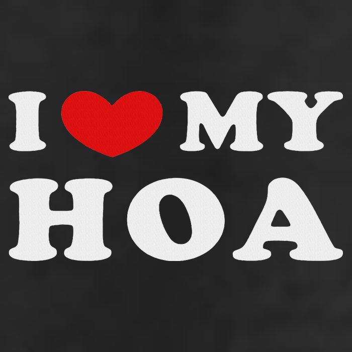I Love My Hoa, I Heart My Hoa 7 Panel Mesh Trucker Snapback Hat