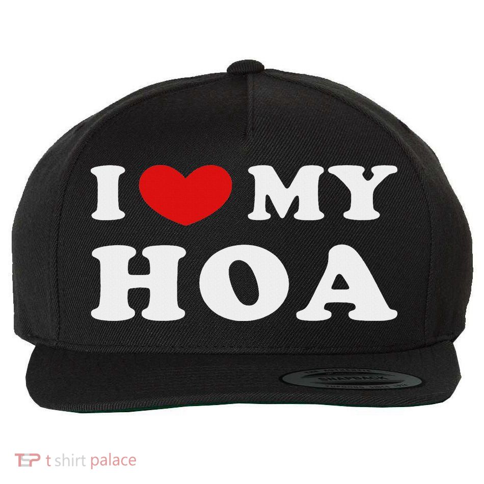 I Love My Hoa, I Heart My Hoa Wool Snapback Cap