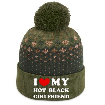 I Love My Hot Black Girlfriend funny quotes The Baniff Cuffed Pom Beanie