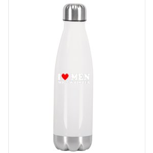 I Love Men Who Whimper Funny Whimper Quotes Stainless Steel Insulated Water Bottle