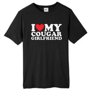 I Love My Hot Cougar Girlfriend I Heart My Hot Cougar Gf Tall Fusion ChromaSoft Performance T-Shirt