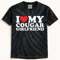 I Love My Hot Cougar Girlfriend I Heart My Hot Cougar Gf Kids Tie-Dye T-Shirt