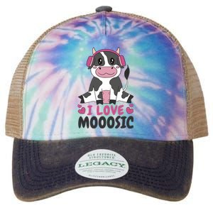 I Love Music Cow Legacy Tie Dye Trucker Hat