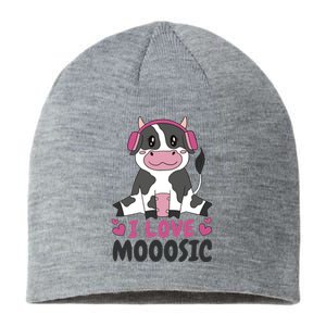 I Love Music Cow Sustainable Beanie