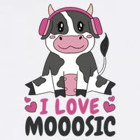 I Love Music Cow Cooling Performance Crew T-Shirt