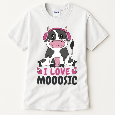 I Love Music Cow Tall T-Shirt