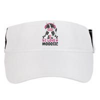 I Love Music Cow Adult Drive Performance Visor